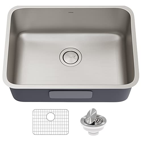 Stainless Steel 25 in 16 Gauge Undermount Kitchen Sink KA1US25B (25 Inch / Single Bowl)