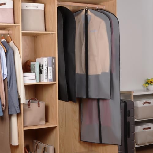 Clear Garment Bag Dress Bags for Storage 43 in (43"-8pcs)