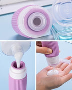 Travel Bottles for Toiletries 8 Pack (Bottle 3oz Jars 1oz / Lavender)