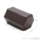 2 Slot Watch Box Brown Hexagonal (Brown / 2-Slot)