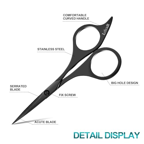 Pro Beard Scissors (Black)