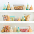 Reusable Food Storage Bags (Gray / Large Cup)