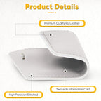 6 Pack Luggage Tags for Suitcases Airplane Travel Essentials (Light Grey)