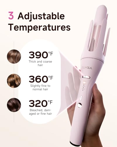 5 in 1 Automatic Curling Iron Set with 3 Interchangeable Barrels