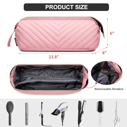 Hair Tools Travel Bag for Shark Flexstyle Dyson (Pink)