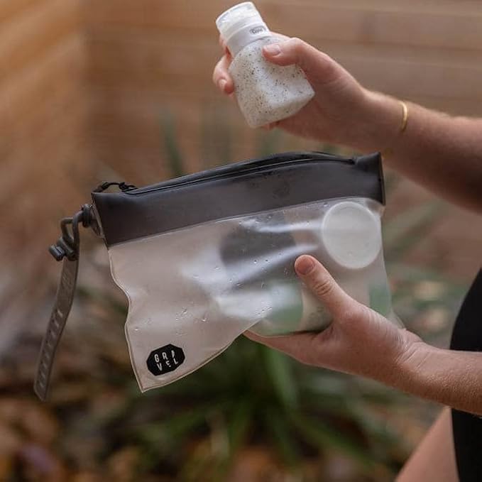 Gravel The Pouch | TSA Approved Clear Travel Toiletry Bag | Quart Size - Image 4