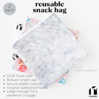 Roamio Reusable Sandwich and Snack Bags (E6 Cowgirl Boots & Disco-Lg)