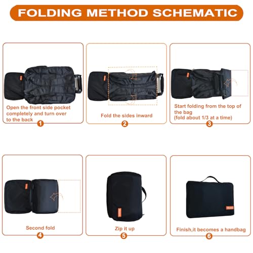 Stroller Travel Bag Compatible with GB Pockit Air Plus All Terrain and GB Pockit + All City (Large / Black)