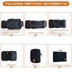 Stroller Travel Bag Compatible with GB Pockit Air Plus All Terrain and GB Pockit + All City (Large / Black)
