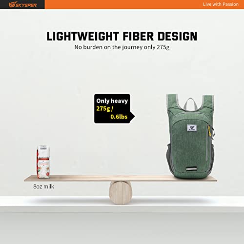 Small Daypack 10L Hiking Backpack Packable Lightweight Travel Day Pack for Women Men (10l / Green)