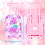Kids Luggage for Girls (Pink-02)