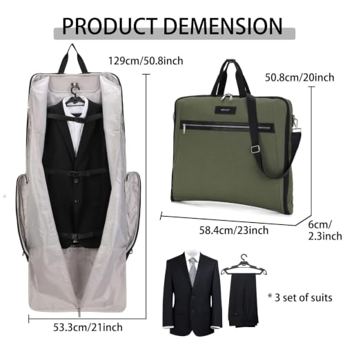 Garment Bags for Travel (Green)