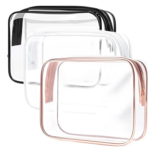 Clear Toiletry Bag (M-3Color-3 packs)