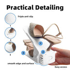 20 Pack Adjustable 50% Space (20PCS / White)