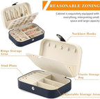 Travel Jewelry Box, PU leather Small Jewelry Organizer - Image 3