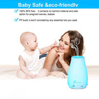 2 Pack 200ml Essential Oil Diffuser Ultrasonic Aromatherapy Diffuser Cool Mist Humidifiers with 7 Color LED Lights & Waterless Auto Shut (White)