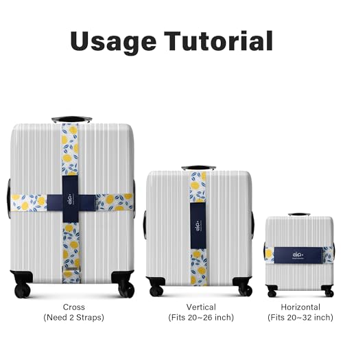 Luggage Straps for Suitcases (Cute Pear)