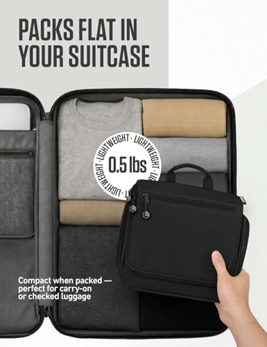 Hanging Travel Toiletry Bag (Black)