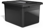 STAPLES Hanging File Folder Box, Storage Bin Organizer, Snap Lid, Letter & by Staples