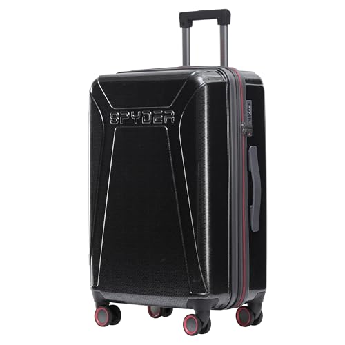 Traverse 25 Inch Medium Expandable Hardside Upright Suitcase with 360° Spinner Wheels (Charcoal / Medium Checked)
