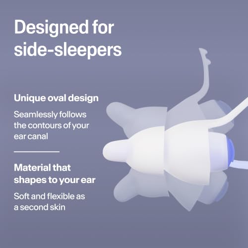 SleepDeep Reusable Earplugs for Sleeping (L)