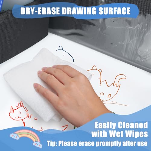 Upgraded Kids Travel Tray for Airplane (Black - 2 PCS)