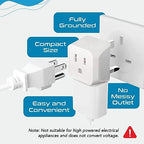 2 in 1 UK Adapters for Travel (White)