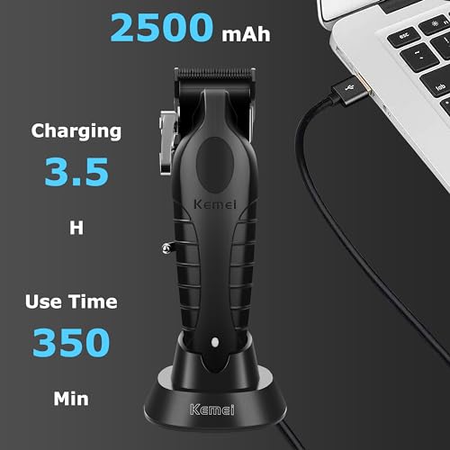 2296 Professional Hair Clippers for Men Cordless Hair Cutting Kits (2296black)