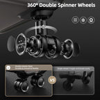 Luggage Sets 3 Piece Softside Expandable Durable Suitcase Sets (Light Coffee / 20in24in28in)