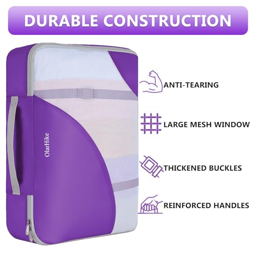 Packing Cubes for Travel (10 Purple)