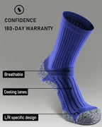 Cushioned Compression Unisex Mid (X-Large / Royal Blue (4 Pairs))