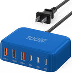 USB C Charger Block (C-Blue / 100W)