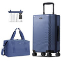 Hardside Expandable Carry On Luggage (Blue / 20 inch + Duffel)