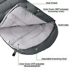 3 4 Season Sleeping Bag for Adults & Teens (Light Grey / 87*33)