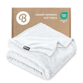 Fleece Blanket Luxury Microplush (Full/Queen / 01 - White)