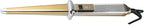 Mia Beauty Delta Curling Iron Wand,1.25 Inch Hair Styling Tool with Titanium Triangular Barrel, Creates Voluminous Sexy Whimsical Curls, Professional Appliance for Women - Polished Gold/Silver Color