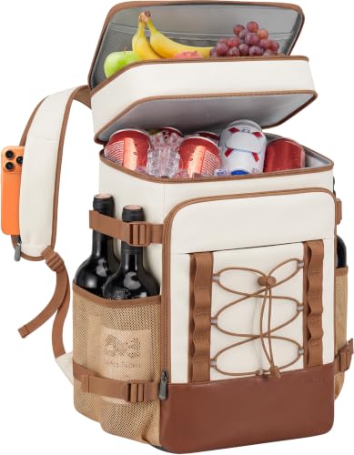 Cooler Backpack (Beige-Brown / 28L)