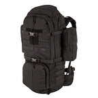 Tactical Rush 100 Large Duty Deployment Backpack 60L Molle Bag (Black / Small-Medium)