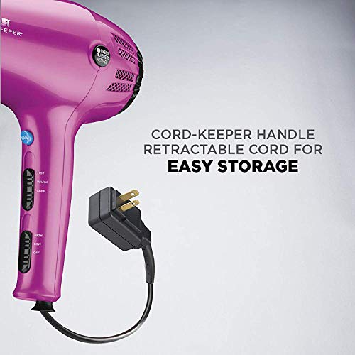 Hair Dryer with Diffuser and Concentrator (Pink / 3 Piece Set)