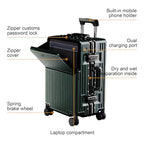 Zipperless Luggage (green / 20 inch)