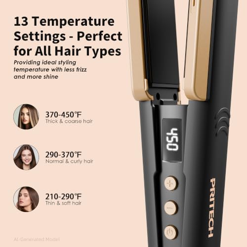 Hair Straightener Flat Iron (Black)
