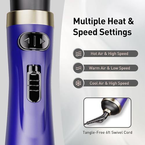 Hair Dryer Brush (Black & Purple)