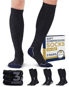 Compression Socks for Men (XX-Large / Dark Gray Pack - 3 Pairs)