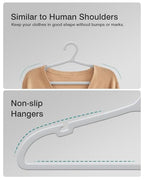 50 Pack Clothes Hangers (Gray)