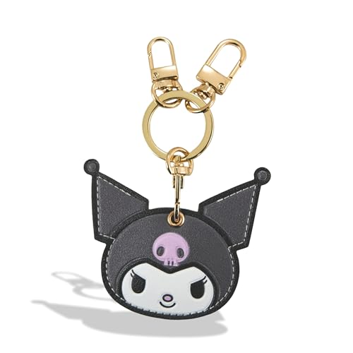 x Sanrio Character Keychain Case Compatible with Apple AirTag (Kuromi)