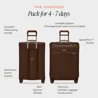 26" Medium Expandable Spinner (Chocolate / 26" Checked)