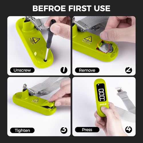 Digital Luggage Scale for Travel (Apple Green)