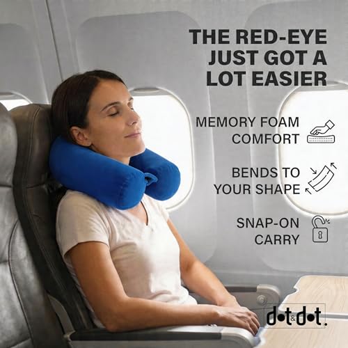 Twist Memory Foam Travel Pillow (Sapphire / Standard (26"))