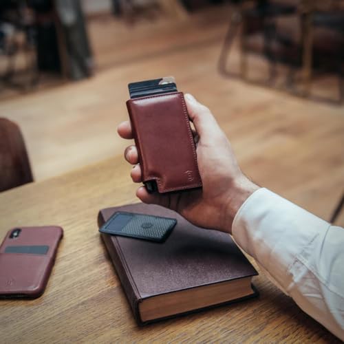 Parliament Pop Up Minimalist Wallet for Men (Merlot Red)