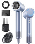 Hair Dryer with Comb & Diffuser Attachment for Curly Hair (Silver-comb)
